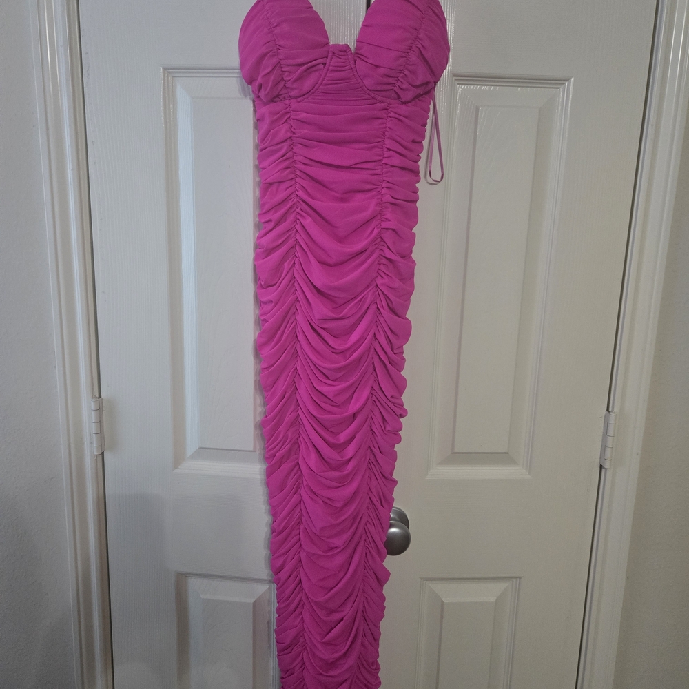 Giani Bernini Pink Ruched Dress